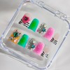 Handmade Press on Nails Short Duck 3D French Tip Thick
