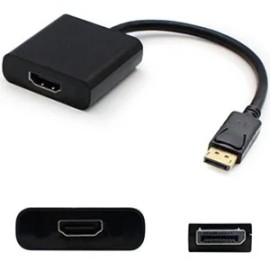 UD_AddOn 5-Pack of HP QK108AV Compatible DisplayPort Male to HDMI Female Black Adapters (Requires DP++)
