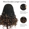 Full Lace Twist Braided Wig with Curly Ends for Black