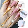 Baluue 100pcs Extra Long Nail Paper Holder Fake Wraps Art