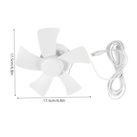 LIFKOME Compact USB Fan with Timer Versatile Hanging Ceiling Design for Camping Dorm Rv and Bedroom Energy Saving Portable Cooling for Any Space