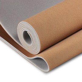 Hiksuky Auto Headliner Fabric 58" L × 60" W with Foam Backing - Mesh Type with - Tube Packaging - Brown Interior Replacement Material for Car/Truck/SUV/RV Roof - Home Repair/DIY Headliner Material