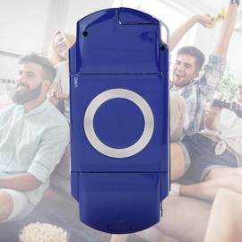 Housing Cover Replacement Full Shell Housing Set, Back Non-Slip Design Shockproof Antipressure Anti-Scratch Replacement Shell for PSP1000 with Button Set (Blue)