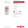 Cim-Tek 70003 10-Micron Particulate Fuel Filter - CIM250E10
