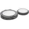 Felt Plate China Storage Dividers Dish Protectors (GREY, 48)