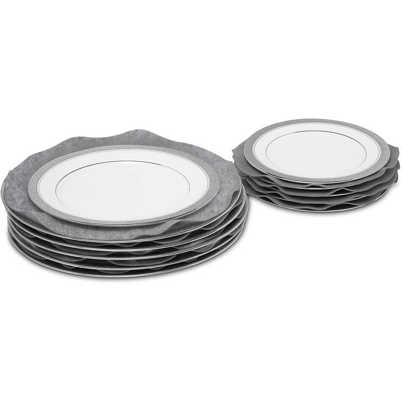 Felt Plate China Storage Dividers Dish Protectors (GREY, 48)