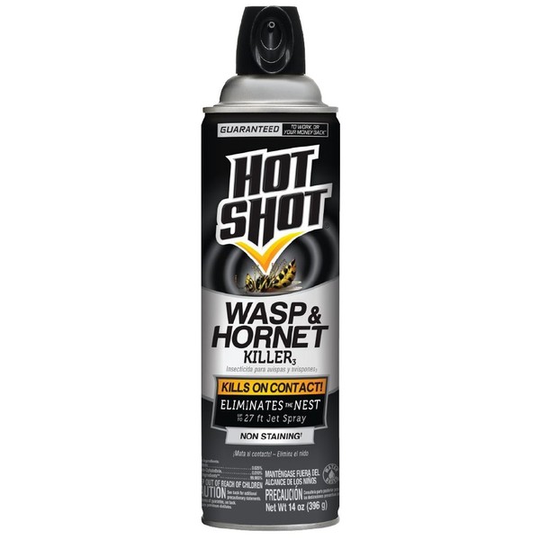 Hot Shot Wasp & Hornet Killer, Aerosol, 14-Ounce, 12-Pack