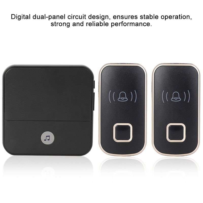 110db Wireless Chime Bell 300M Remote Doorbell Elderly Deaf Caller