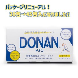 Donan Donan Package Renewal Fossil Coral 0.04 oz (1 g) x 45 Packets, Nutritional Functional Food (Calcium), 45 Day Supply