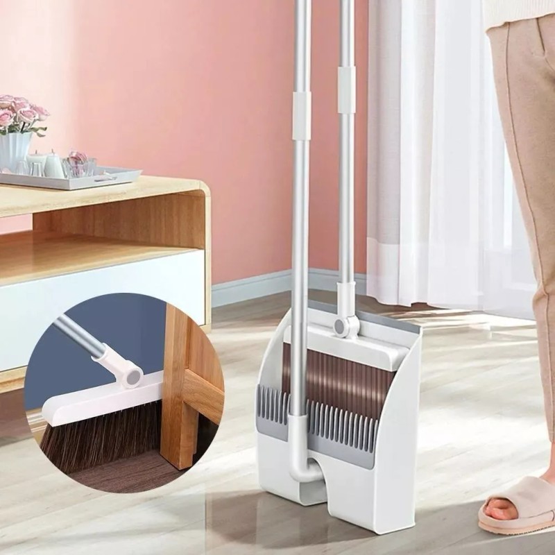 ArgenMex Set De Escoba Y Pala Cajón Con Dientes Rebatible