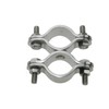ARBO-INOX Double clamp 25 mm to 30 mm movable