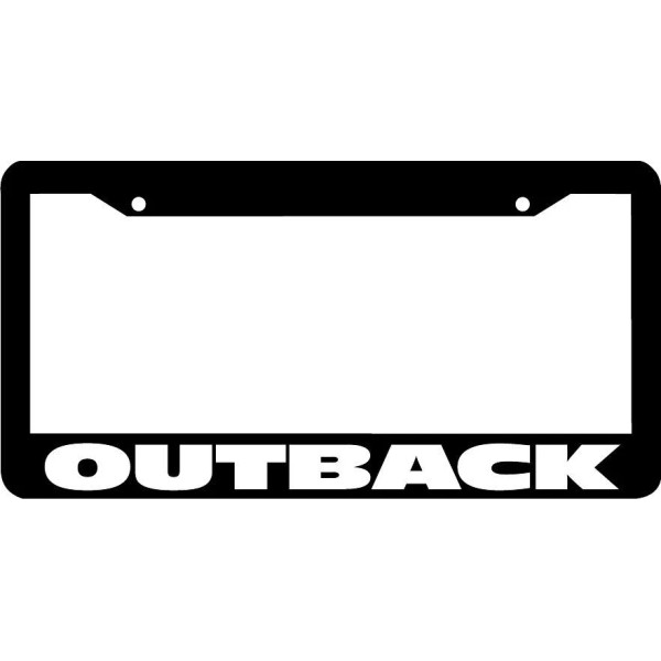 Car Plate Frames OUTBACK License Plate Frame