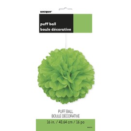 16" Lime Green Tissue Paper Pom Pom