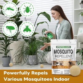 AUDQQM Mosquito Repellent Outdoor Patio, Mosquitoes Deterrent for Yard, Mosquito Repellent Ball, Indoor Mosquito Control, Keep Mosquito Away, Repellant Mosquito for Room/Front Door/Camping Safely-8P