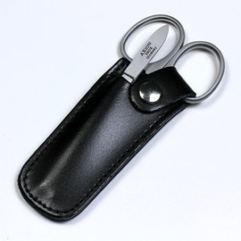 Germany, Solingen Axion akusionguru-mingu Item Set New 鼻毛 Scissors + urutorafain Tweezing in Genuine Leather Case # slg008995fba