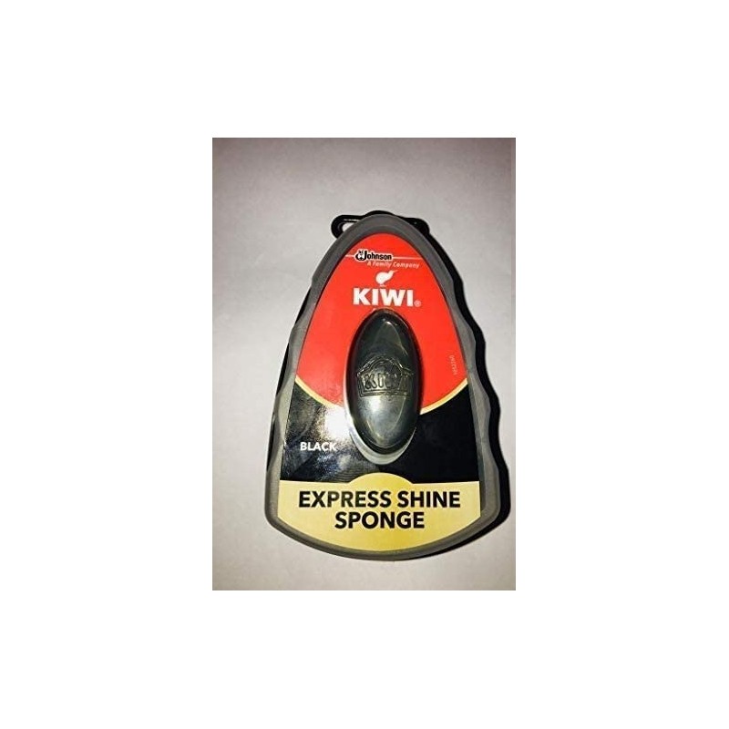 Kiwi Shoe Shine Sponge, Black (Pack of 1) 5.9 ml