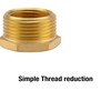 GARDENA Brass Reducer: Brass Fitting to The Pipe joint with