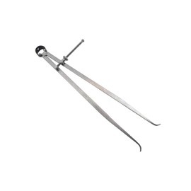 Taytools 468006 Toolmaker's “Yankee” Spring Inside Calipers ID Dividers, Solid Nut, 0-12 Inches / 300 mm Range, Fine Adjustment Mechanism, Flat Leg