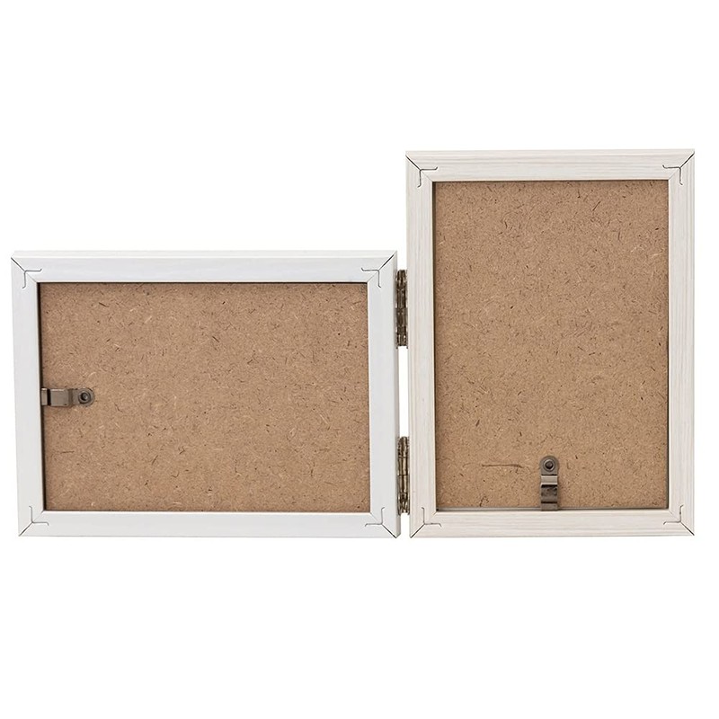 Nakabayashi F-TMS-111-2-B Two-Tone Resin Photo Frame, 2 Sides, Blue