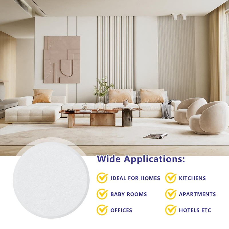 HOME MASTER HARDWARE 5" Wall Protector Round, 5 Pack Doorknob