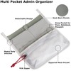 Multi Pocket Admin Organizer for Backpack, Hook and Loop Pouch
