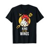 Funny Chicken King Wings Fans BBQ Drumstick Gift For Men