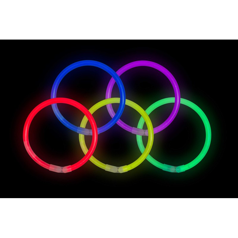 Crown Display 300-8 Inch. Glow Bracelets Light Neon Glow Stick