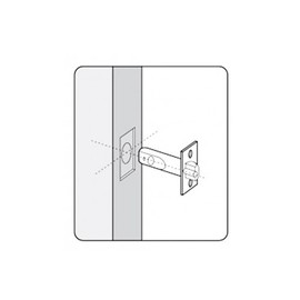 5 Sets of High Quality Tubular Latch, Mortice Latch, Door Latch Designed to be used with Sprung Lever Door Handles, CE Approved (65mm, 2.1/2" Polished Brass)