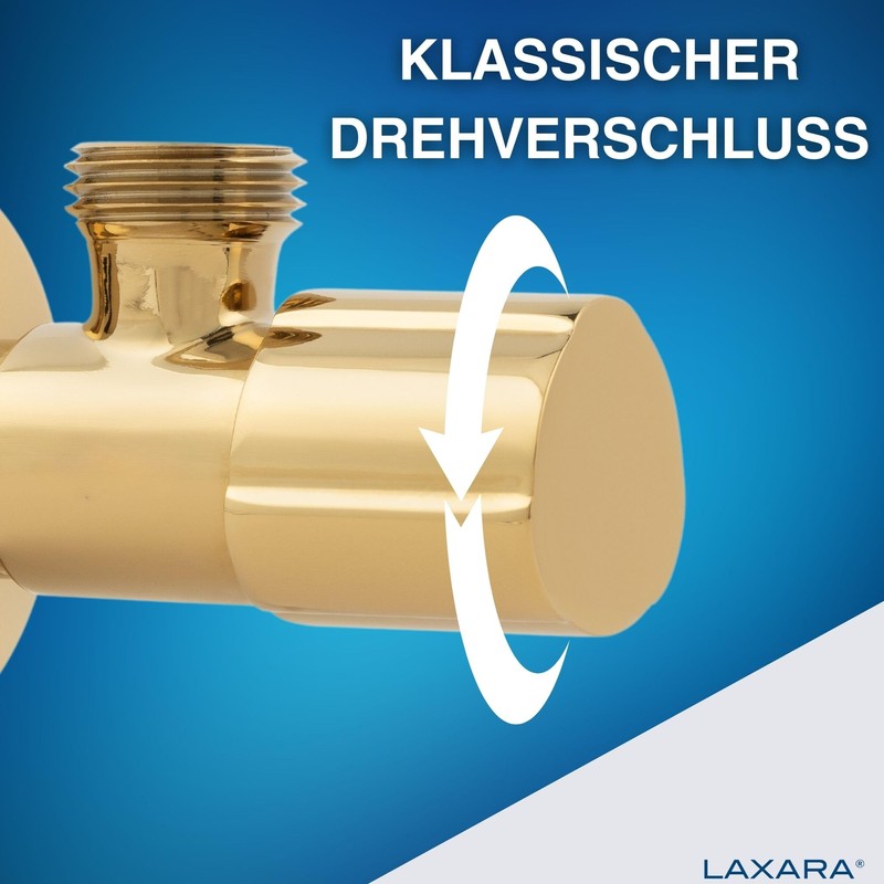 LAXARA Coloured Angle Valve 3/8 Inch to 1/2 Inch x