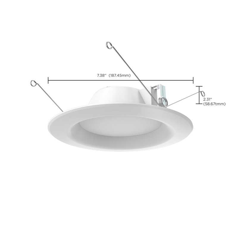 Satco S29313 LED Recessed Downlight Retrofit, 9.8 Watts, 5-6 Inches,