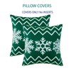HWY 50 Green Decorative Throw Pillow Covers 16x16 Inch for