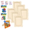 Set of 6 Wooden Photo Frame Craft Set, Wooden Picture