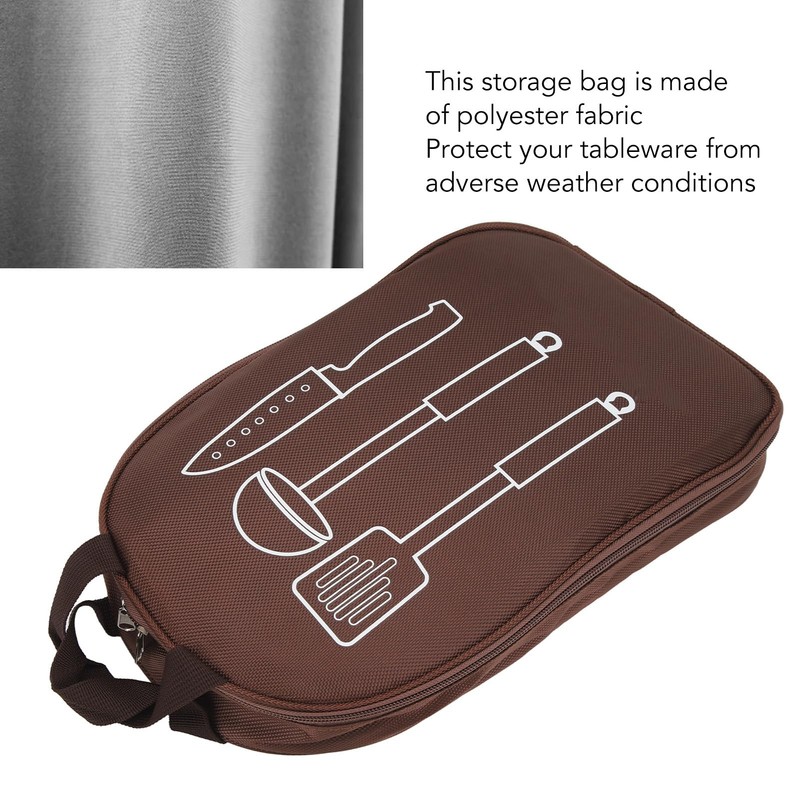 Portable Camp Kitchen Utensil Organizer Set, Waterproof Case with Multiple