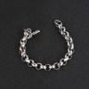 ULLMYYL Unisex Stainless Titanium Steel Chain Bracelet for Men Women