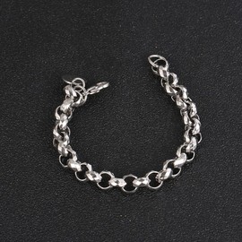 ULLMYYL Unisex Stainless Titanium Steel Chain Bracelet for Men Women