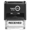 Imprint 360 Received Stamp with by: Line,Heavy Duty Commercial Self-Inking