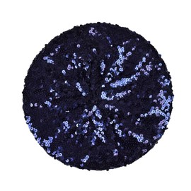 NYfashion101 Sparkle Stretchable elegante ligero lentejuelas Beret Beanie Hat, Marino, Talla única