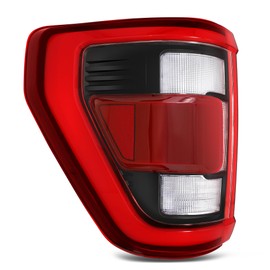 Vomal Tail Light Fit For 2021 2022 2023 Ford F150 F-150 XL 21 22 23 Rear Brake Lamp Left Driver Side (Chrome Trim)
