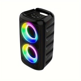 Portable Bluetooth Speaker,Karaoke Machine for Adults and Kids,Portable Bluetooth Speaker with 1 Wired Mic,Rechargeable Powered Dj/PA Speaker System with TF Card,AUX in,REC,TWS for Birthday Party
