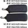 Eyeglass Case, Urethane Semi Hard Case, Square (Zipper Type with