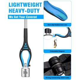 Kekoy 36'' 2-Pack Litter Pickers for Adults, Extra Long Portable Grabber Stick for Elderly, Helping Hand Grabber for Disabled Aid Picker Upper Grabber（2 Pack Sky Blue, 91cm）