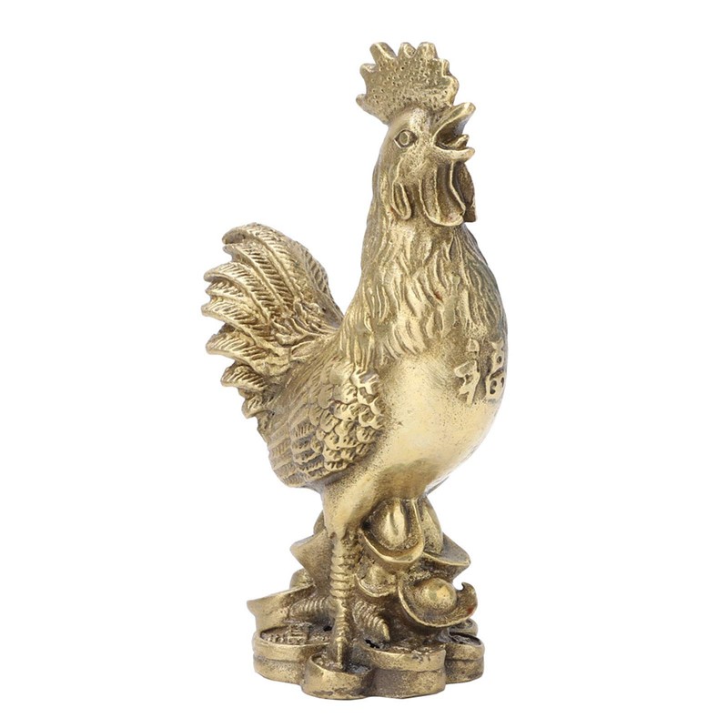 Hilitand Rooster Statue Brass Feng Shui Decoration Meaning Health Wealth