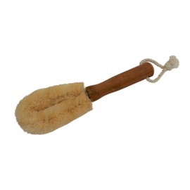 NineLives Hand and Foot Brush, Set of 2, 1 x Sisal Brush and 1 x Coconut Brush, Brush with Wooden Handle, Made of Vegetable Fibres, Handmade, Vegan