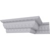 Ekena Millwork SAMPLE-MLD03X03X05EG Egg and Dart Crown Moulding Samples, White