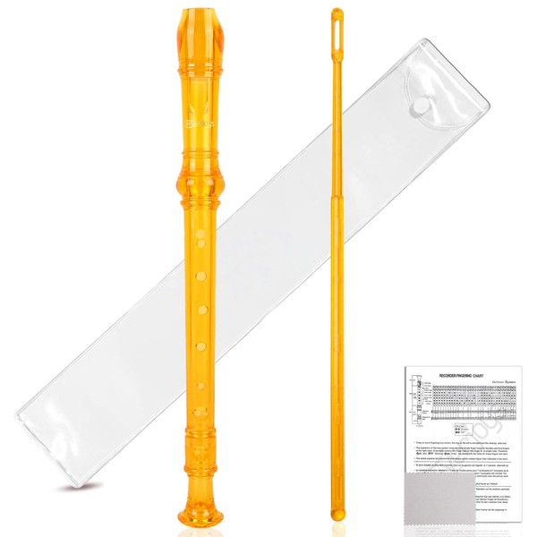 Soprano Recorder German Style C Key 8 Hole Flutes Detachable