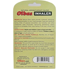 Olbas Inhaler Aromatherapy/Aromatic Inhaler, 0.01 Oz, 3-Pack