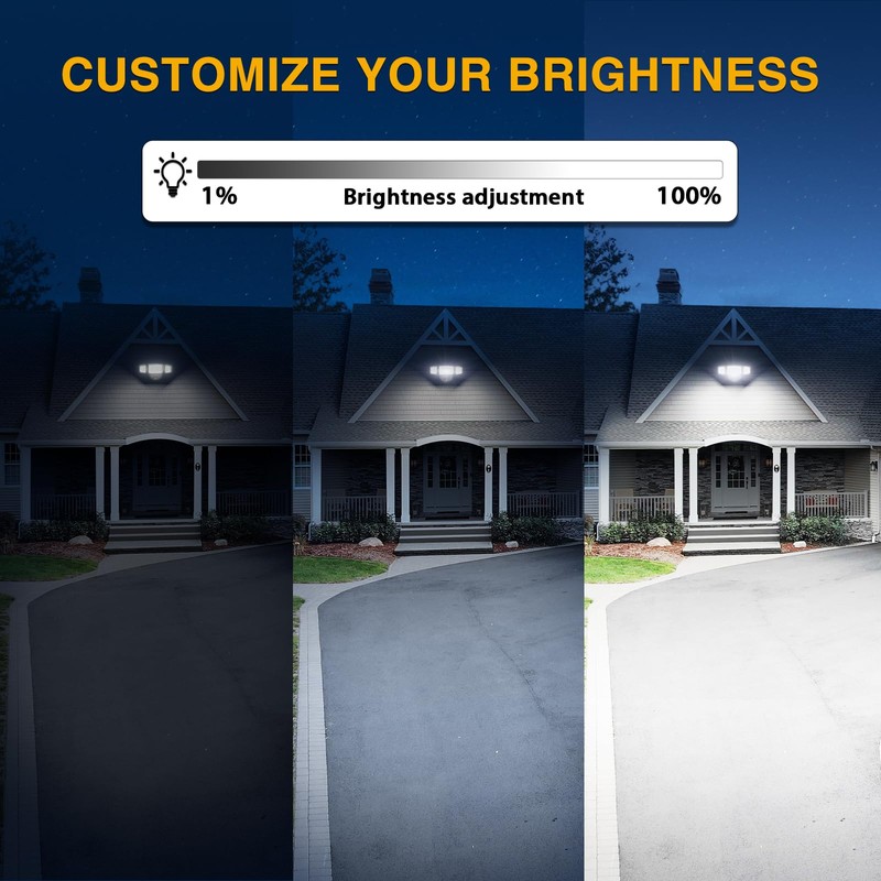 Onforu 60W Plug in Flood Light,6000 LM Dusk to Dawn