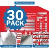 PUNCHMAN 30 Pack Red Aluminum Self-Adhesive Labels - Permanent Organizational