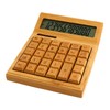 Multifunctional Bamboo Electronic Calculator Counter 12 Digits Solar & Battery