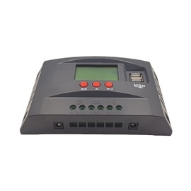 Ausla MPPT PV Solar Controller, Kunststoff mit Intelligentem Schutz, 12 V 24 V Automatische Spannungsregulation für Solarladesystem (12v24v-40a)